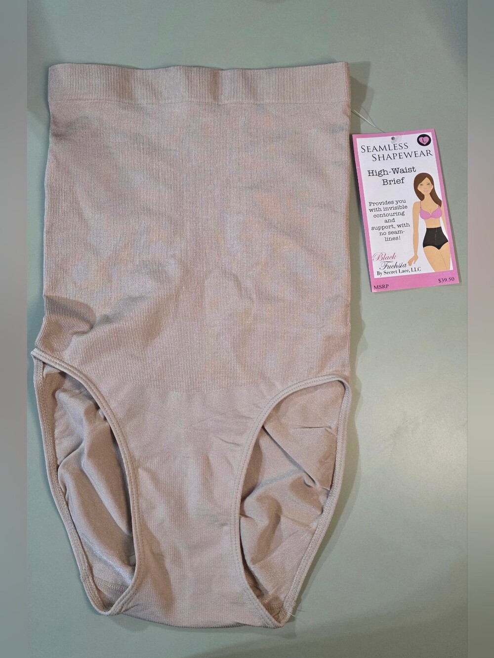 Seamless High-Waist Shapewear Brief — Nude